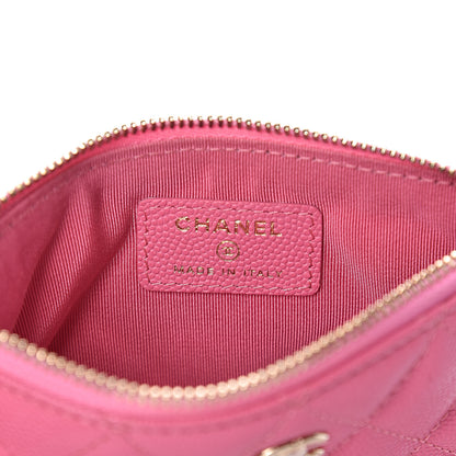 Chanel Caviar Quilted Small Cosmetic Case Pink 6 of 8