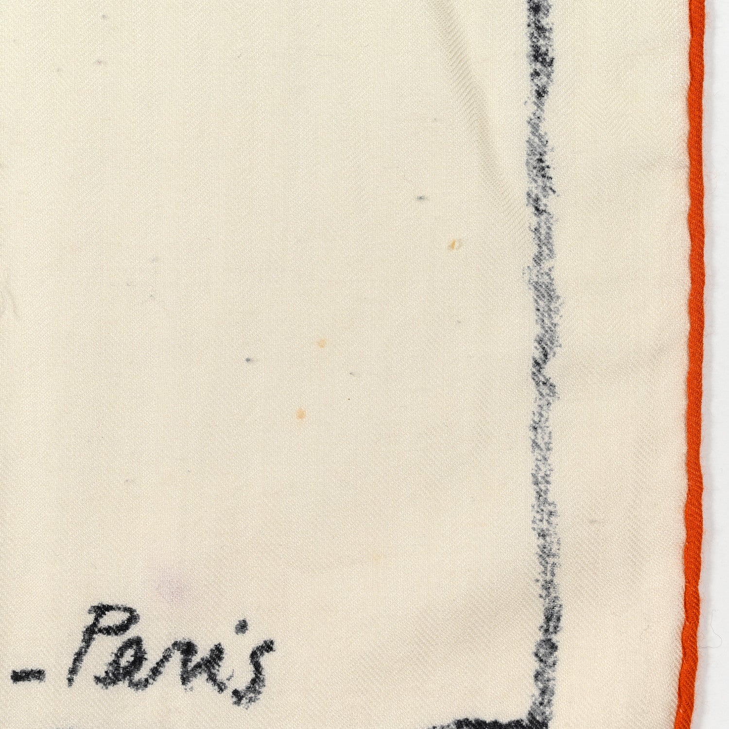 Hermes Cashmere Silk Pirouette au Galop Shawl 140 Blanc Black Gris 6 of 10
