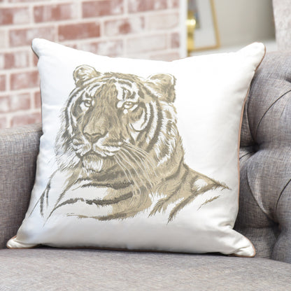 Hermes Cotton Silk Tiger Pillow 5 of 5