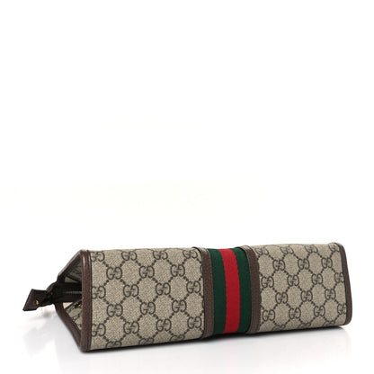 Gucci GG Supreme Monogram Web Ophidia GG Toiletry Case Beige New Acero 4 of 9