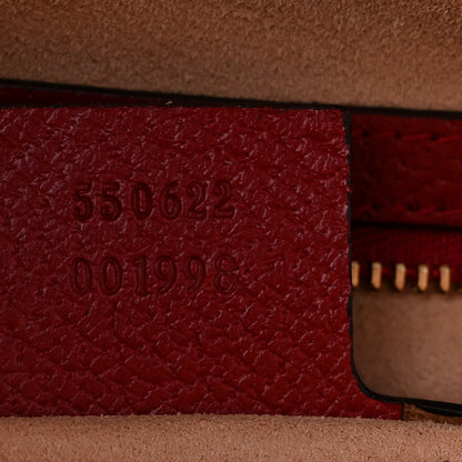 Gucci GG Supreme Monogram Flora Web Small Ophidia Top Handle Shoulder Bag Hibiscus Red 7 of 11