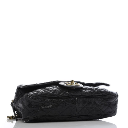 Chanel Crumpled Grained Calfskin Quilted Small Shiva Flap Black 4 of 10