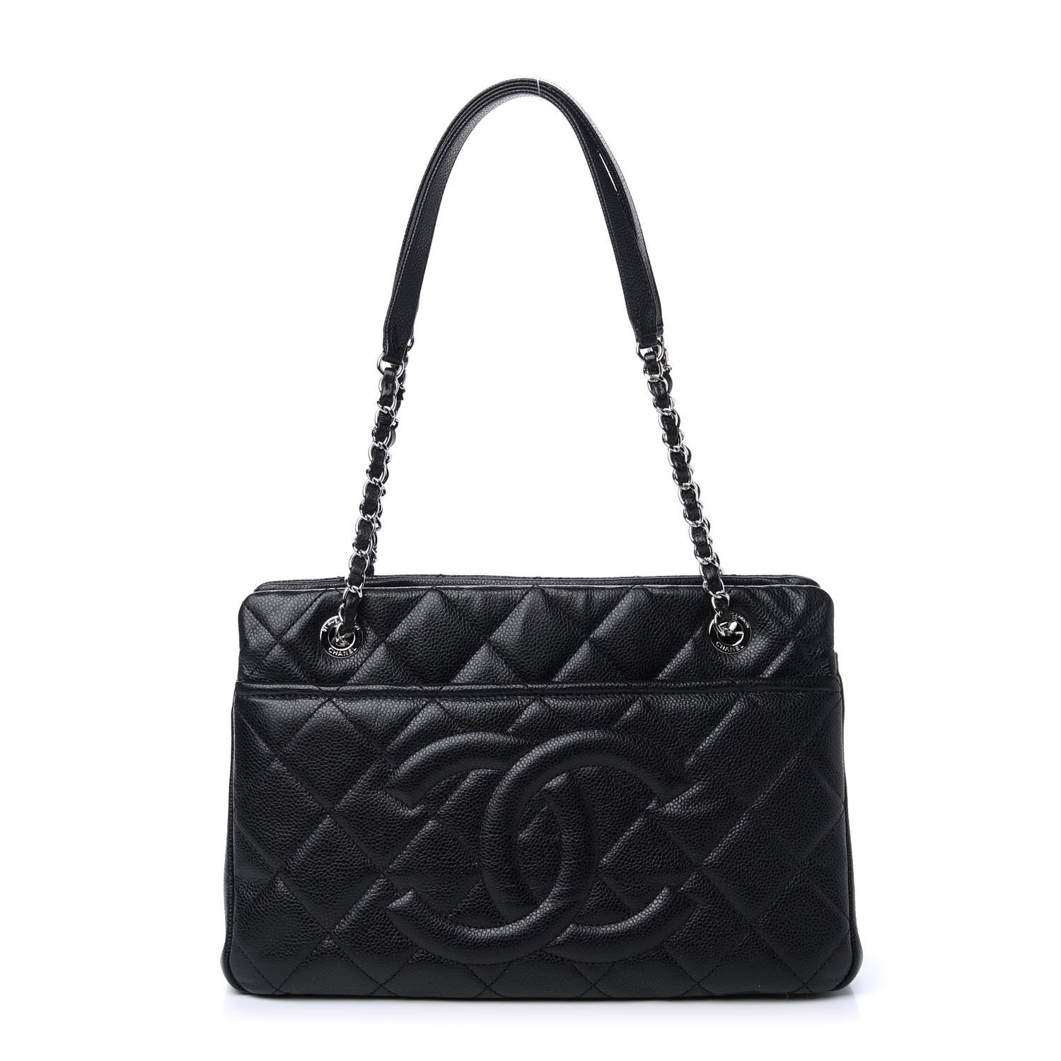 Chanel Caviar Quilted Timeless CC Soft Tote Black 1 of 10