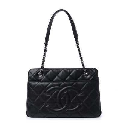 Chanel Caviar Quilted Timeless CC Soft Tote Black 1 of 10
