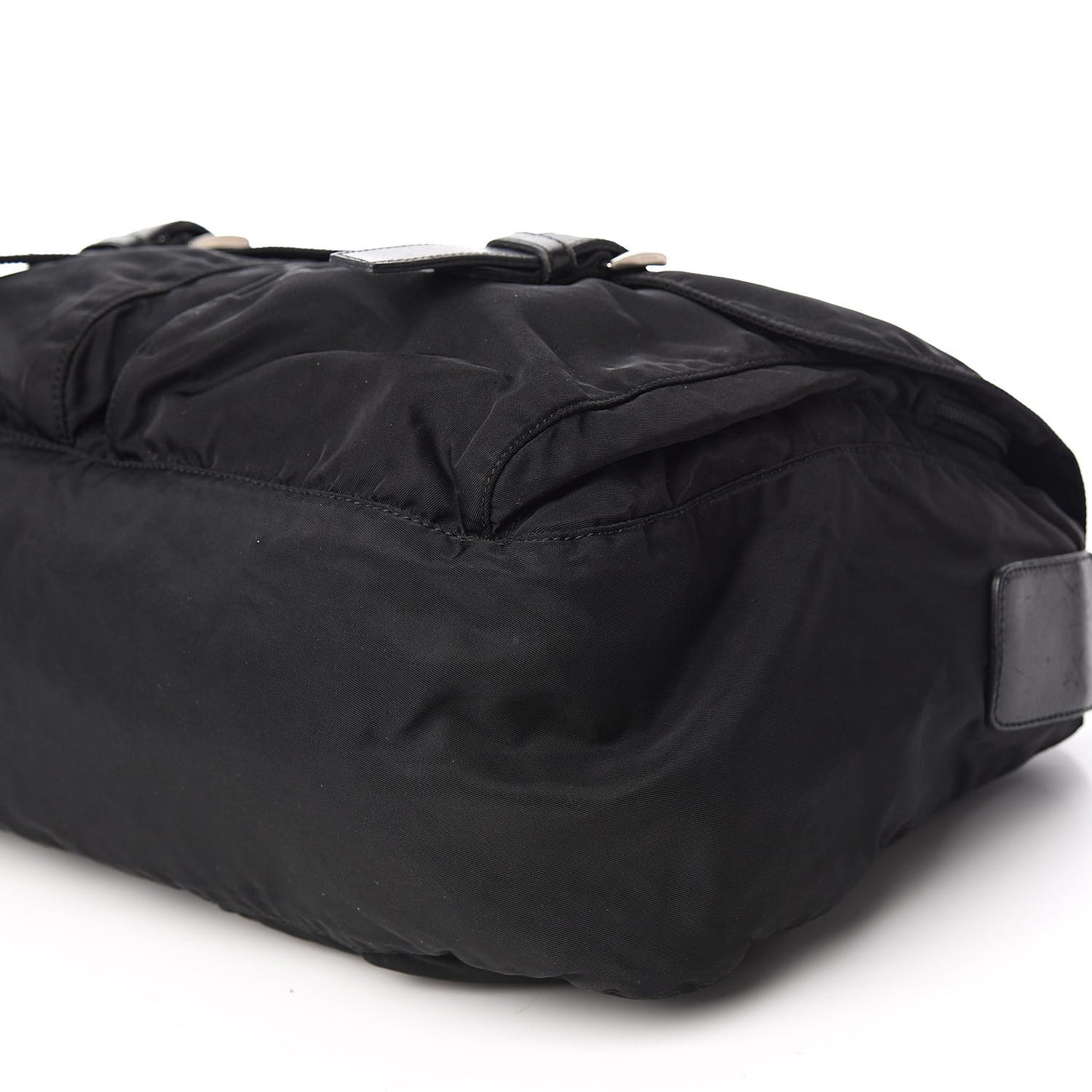 Nylon Vela Messenger Bag Black