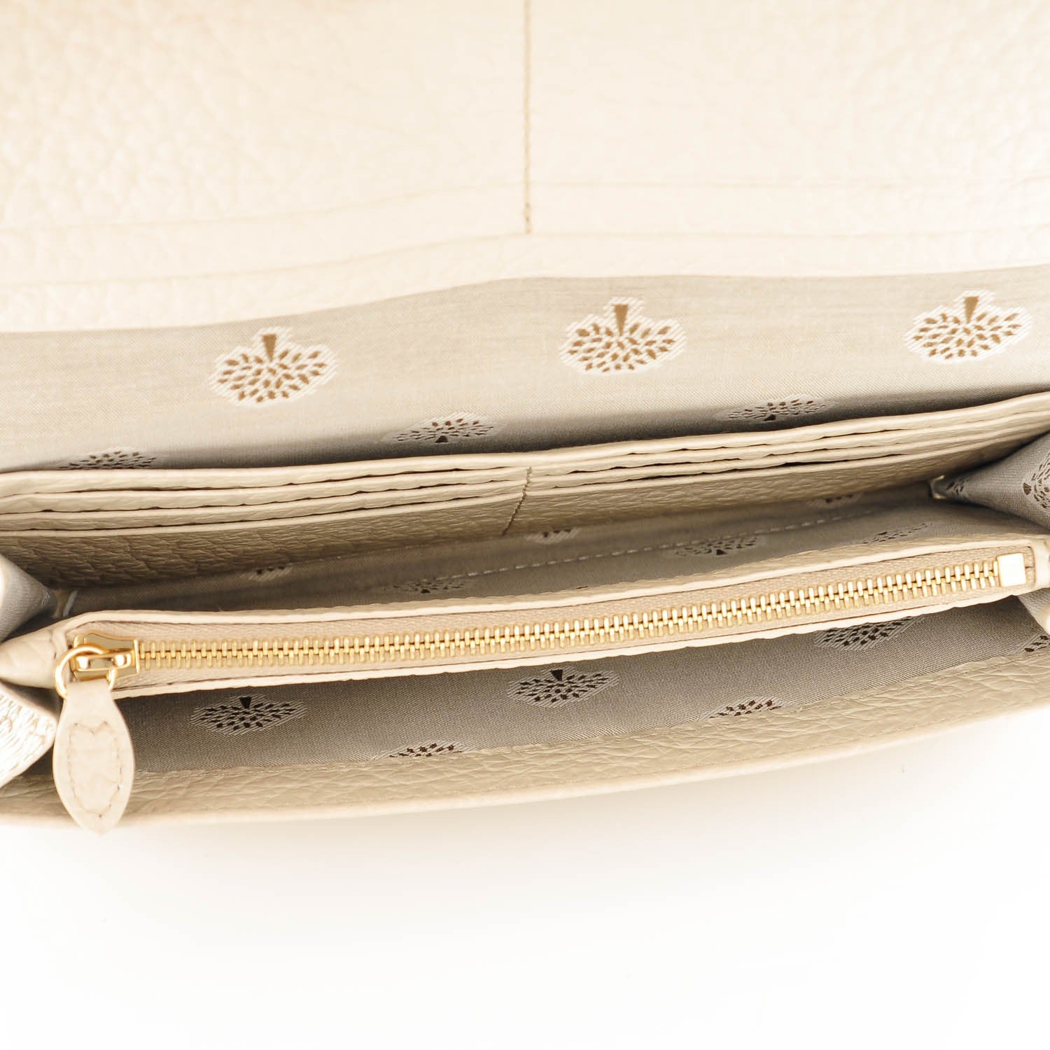 Mulberry Soft Large Grain Calfskin Eliza Continental Wallet Pear Sorbet 5 of 7