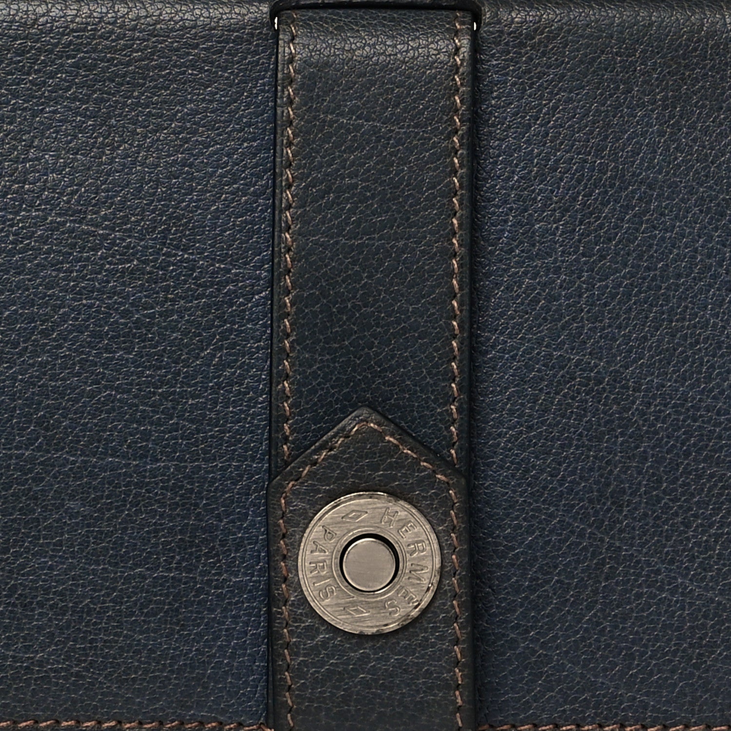 Hermes Buffle Dimitri Long Wallet Bleu Thalassa 8 of 12