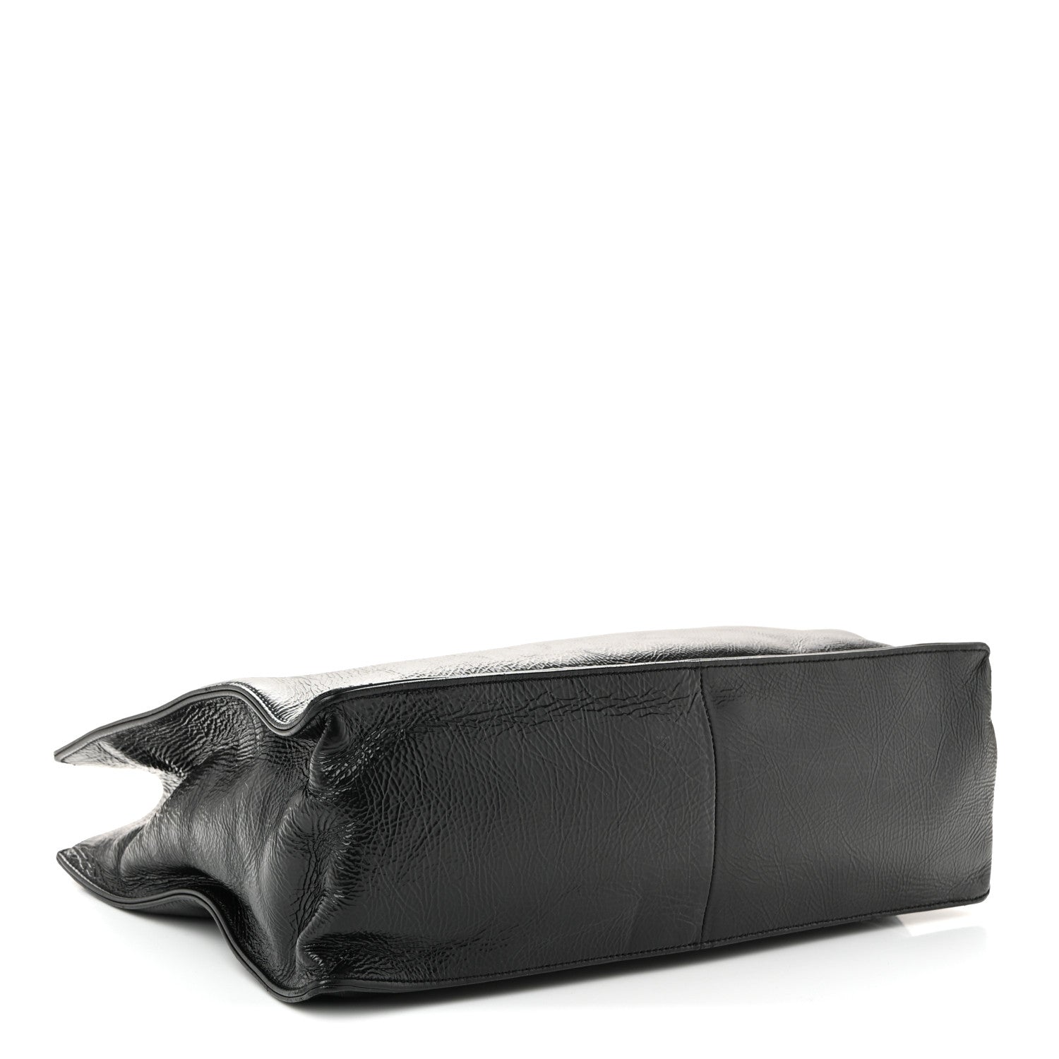 Chanel Shiny Aged Calfskin Shopping Bag Black 4 of 10