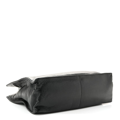 Chanel Shiny Aged Calfskin Shopping Bag Black 4 of 10