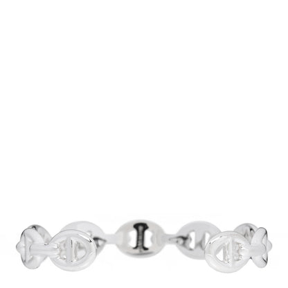 Hermes Sterling Silver MM Chaine d'Ancre Enchainee Cuff Bracelet SH 2 of 5