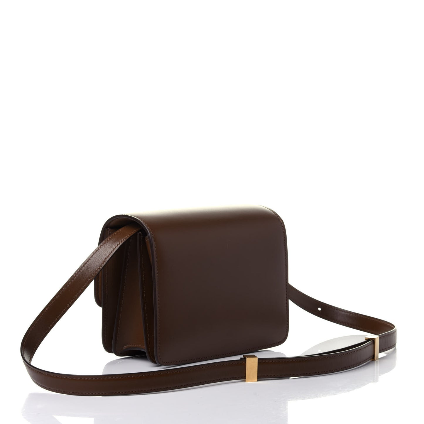 Smooth Calfskin Small Classic Box Flap Bag Camel