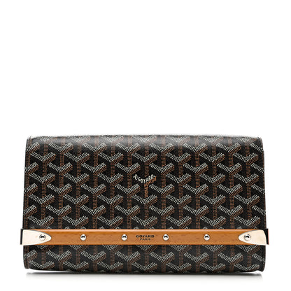 Goyard Goyardine Monte Carlo Bois Clutch With Strap Black 1 of 10