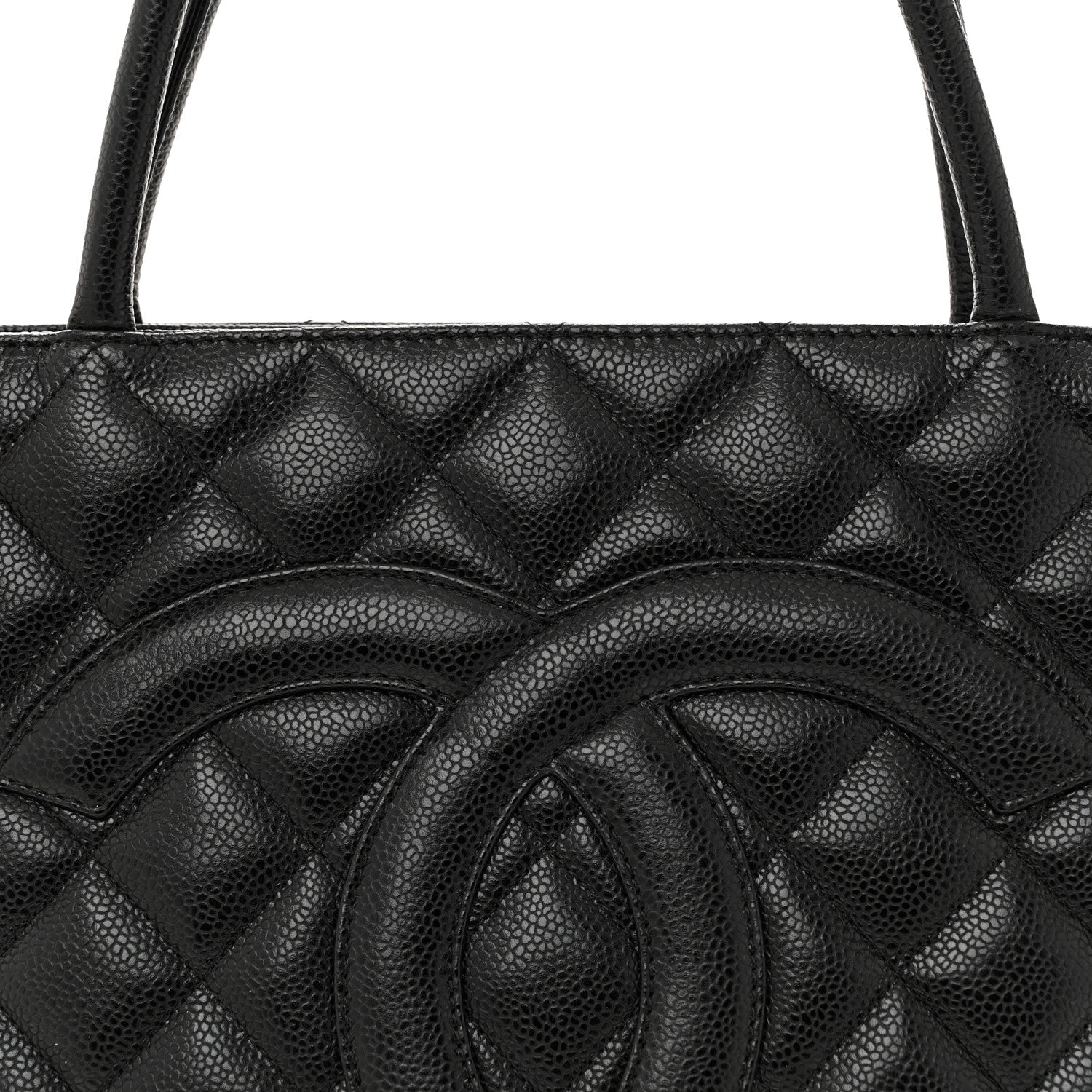 Chanel Caviar Quilted Medallion Tote Black 8 of 12
