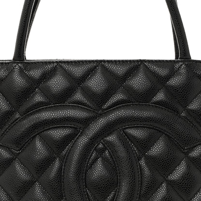 Chanel Caviar Quilted Medallion Tote Black 8 of 12