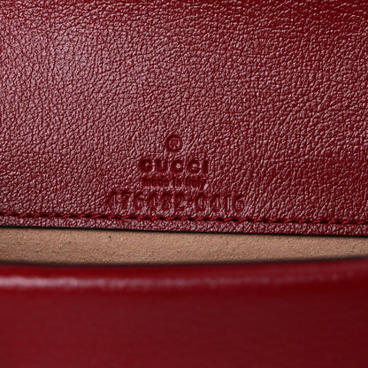 Gucci Tweed GG Monogram Super Mini Dionysus Shoulder Bag Black White Romantic Cherry 6 of 9