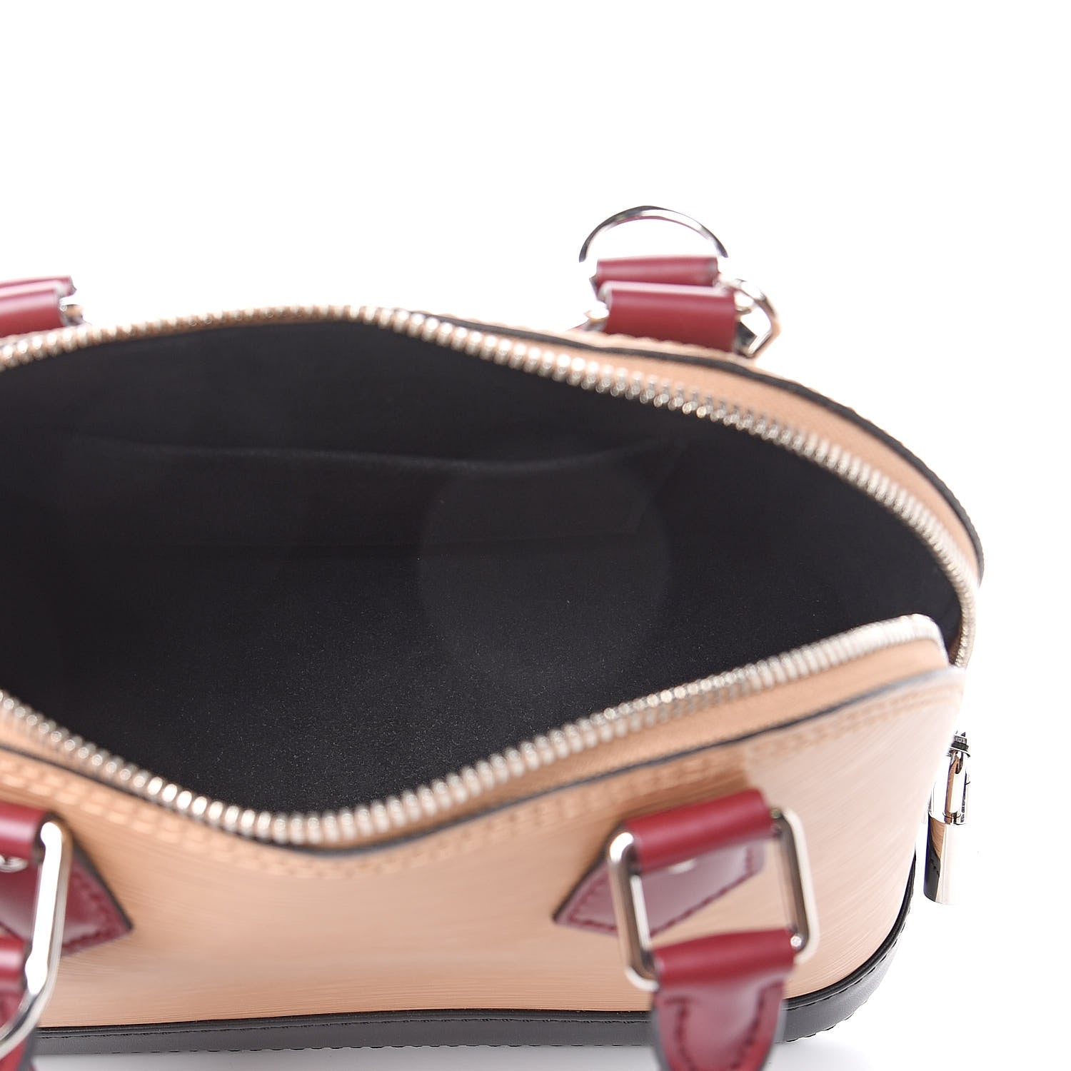 Louis Vuitton Epi Tri-Color Alma BB Vanilla Fuchsia Black 5 of 8