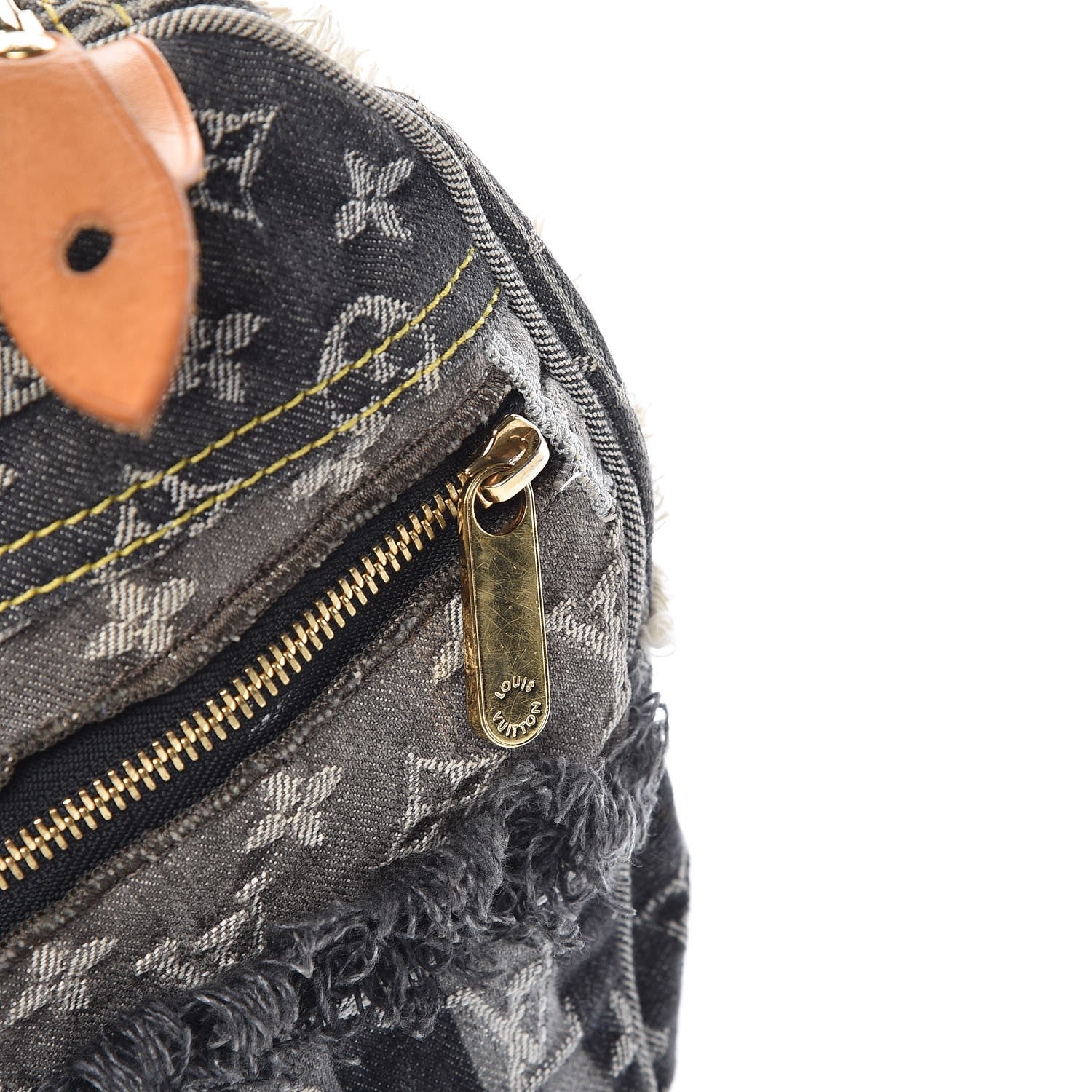 Louis Vuitton Denim Patchwork Speedy 30 Grey 11 of 11