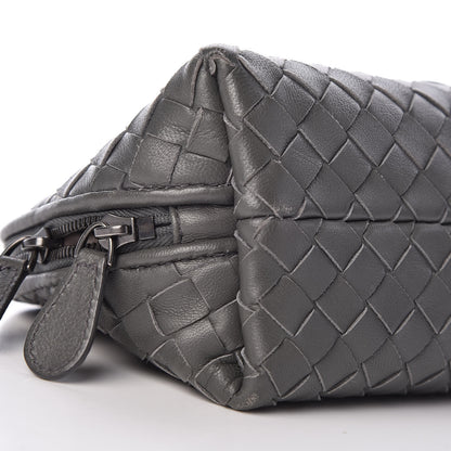 Bottega Veneta Nappa Intrecciato Cosmetic Pouch Grey 10 of 11