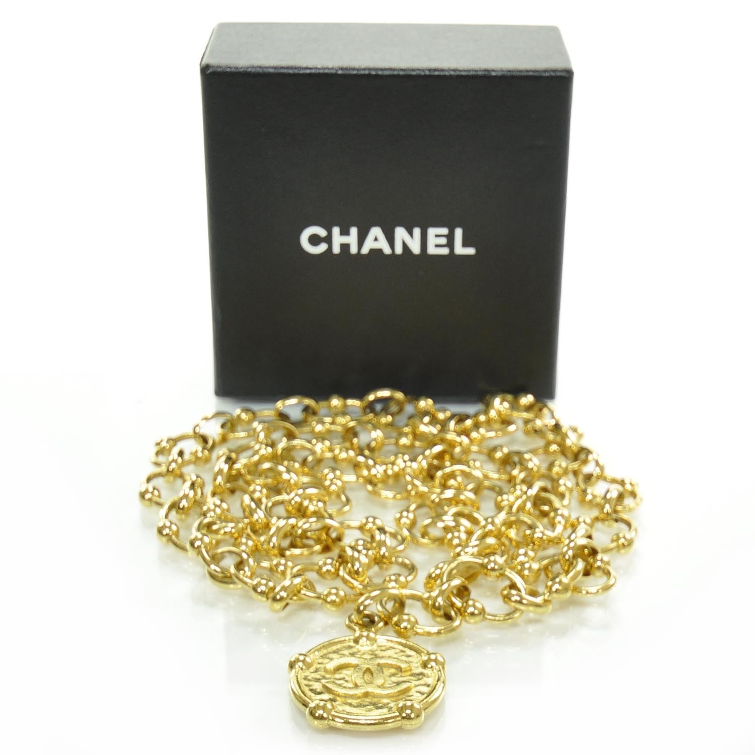 Chanel Chain CC Medallion Belt Gold 3 of 4