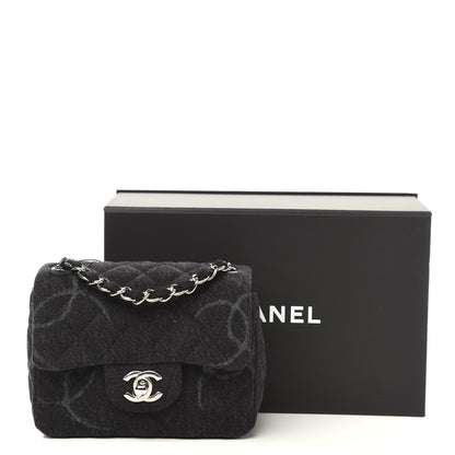 Chanel Denim CC Quilted Mini Square Flap Black 11 of 11