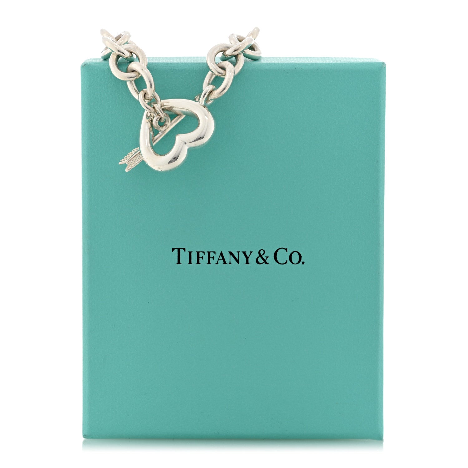 Tiffany Sterling Silver Heart and Arrow Toggle Bracelet 4 of 4