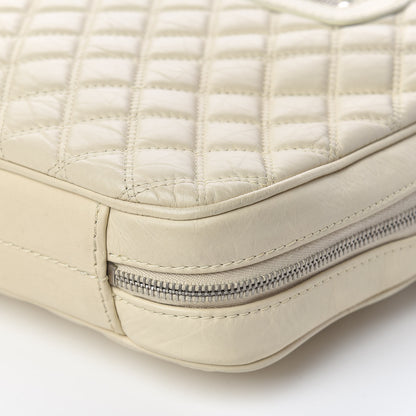 Chanel Aged Calfskin Quilted Paris New York PNY Laptop Bag Ivory 10 of 22