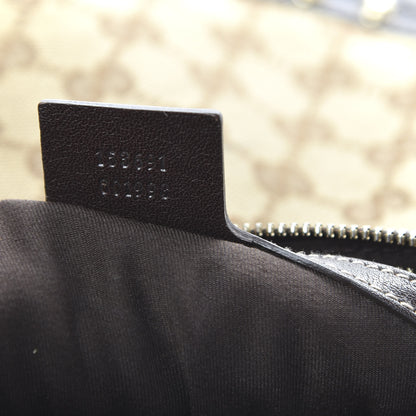 Gucci Monogram Web Studded Pelham Shoulder Bag Dark Brown 9 of 10