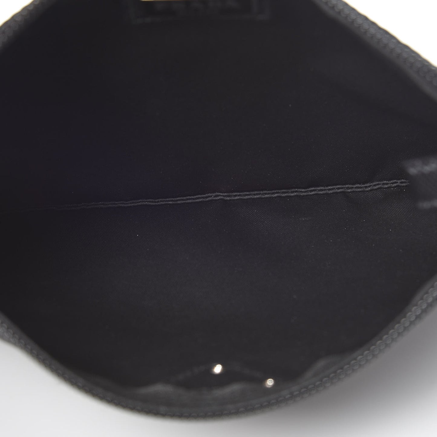 Nylon Tessuto Cosmetic Pouch Black