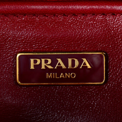 Prada Spazzolato Flap Clutch Porpora Cord 6 of 7