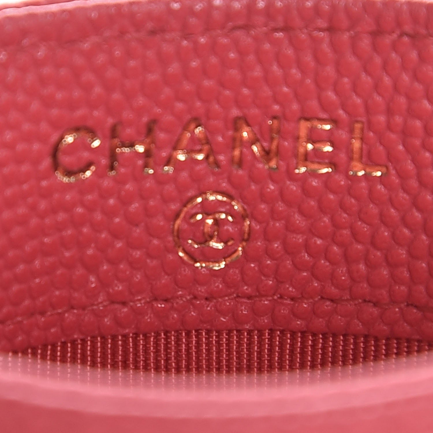 Chanel Caviar Quilted Card Holder Pink 6 of 8