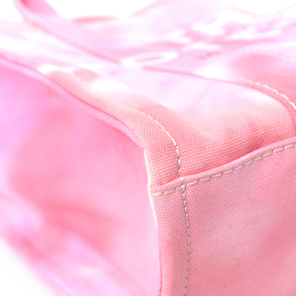 Marc Jacobs Cotton Canvas Medium The Traveler Tote Bag Tie Dye Pink 7 of 12