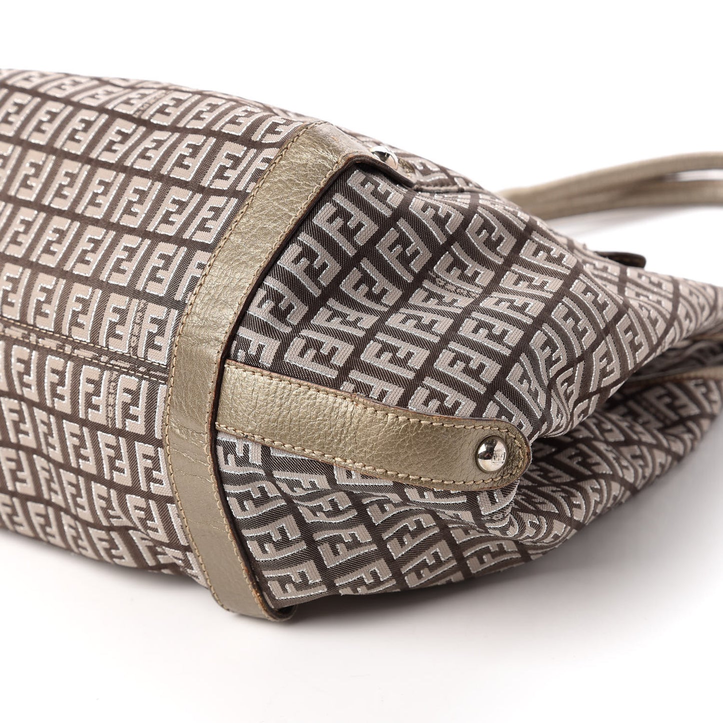 Zucchino Vachetta Shoulder Bag Caffe Argilla Canna di Fucile