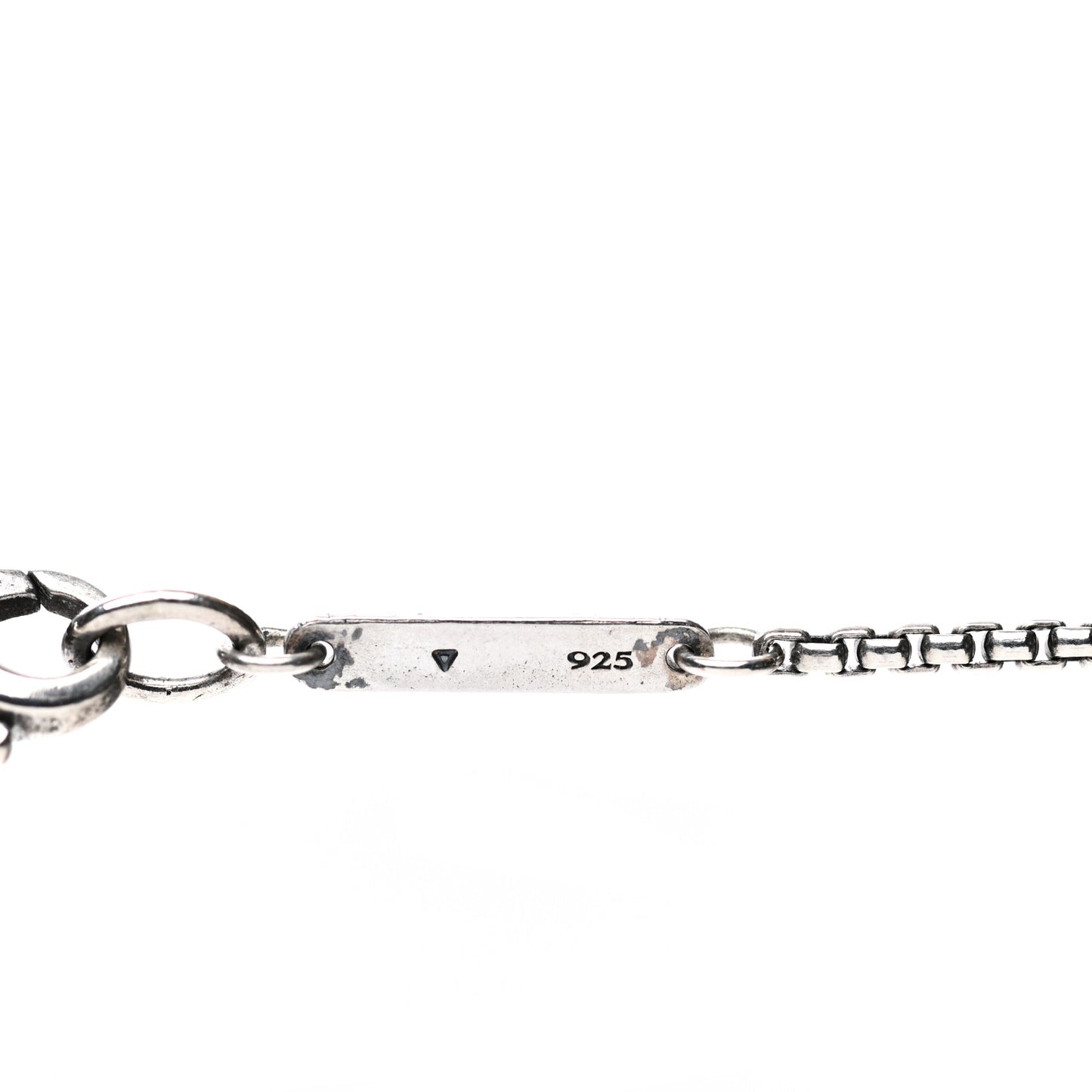 Sterling Silver Black Onyx Hematine Elements Station Necklace