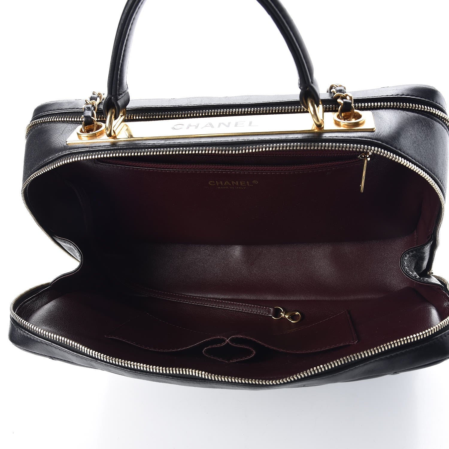 Chanel Lambskin Quilted Trendy CC Bowling Bag Black 7 of 8