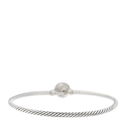David Yurman Sterling Silver Pearl 3mm Chatelaine Bracelet 3 of 4