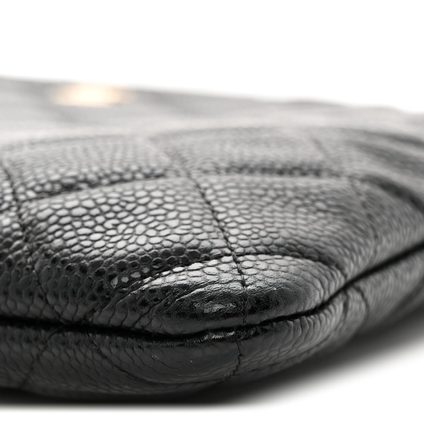 Caviar Quilted Medium Cosmetic Case Black