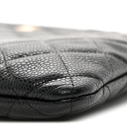 Chanel Caviar Quilted Medium Cosmetic Case Black 9 of 10