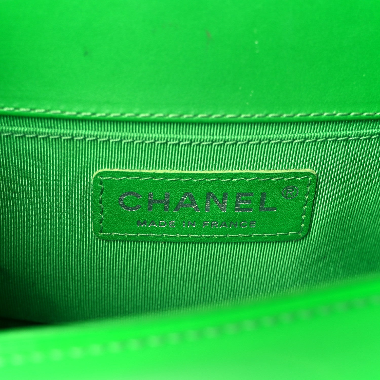 Chanel Patent Quilted Small Boy Flap Green 6 of 11