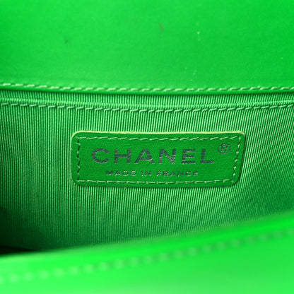 Chanel Patent Quilted Small Boy Flap Green 6 of 11
