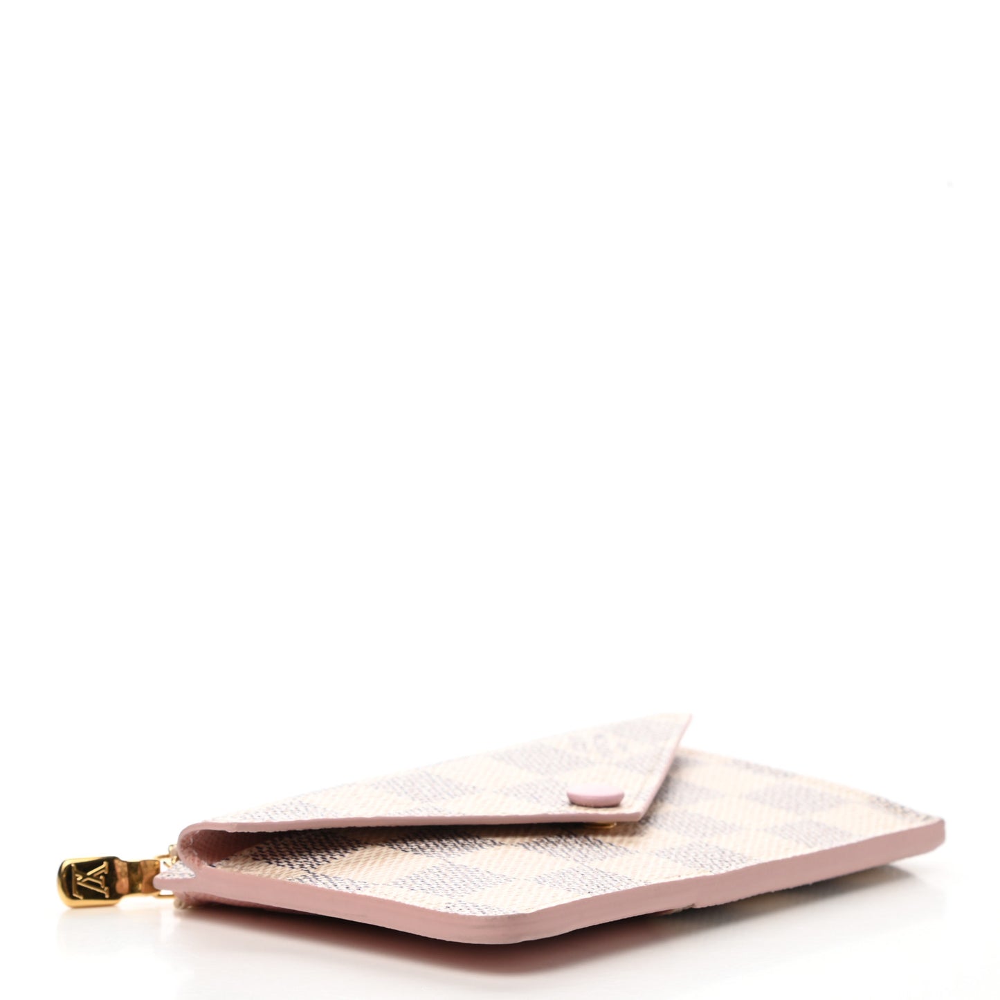 Damier Azur Recto Verso Card Holder Rose Ballerine