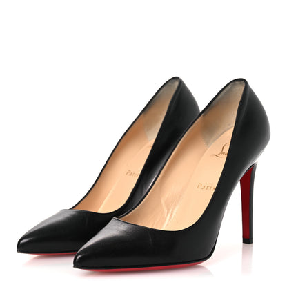 Christian Louboutin Shiny Nappa Pigalle Follies 100 Pumps 38.5 Black 4 of 12