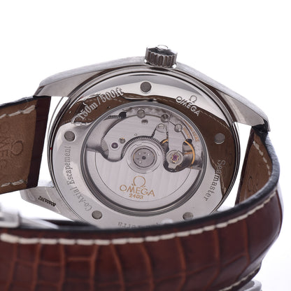 Omega Stainless Steel Alligator 42mm Railmaster Aqua Terra Co-Axial Chronometer Automatic Watch Black 2502.52.00 4 of 5