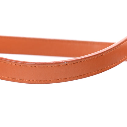 Saint Laurent Lambskin Classic Duffle Toy Orange 9 of 10