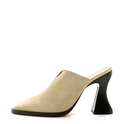 Bottega Veneta Suede Cha Cha Mules 38.5 Beige 1 of 8