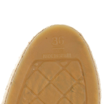 Chanel Lambskin CC Espadrilles 36 Dark Navy 7 of 9