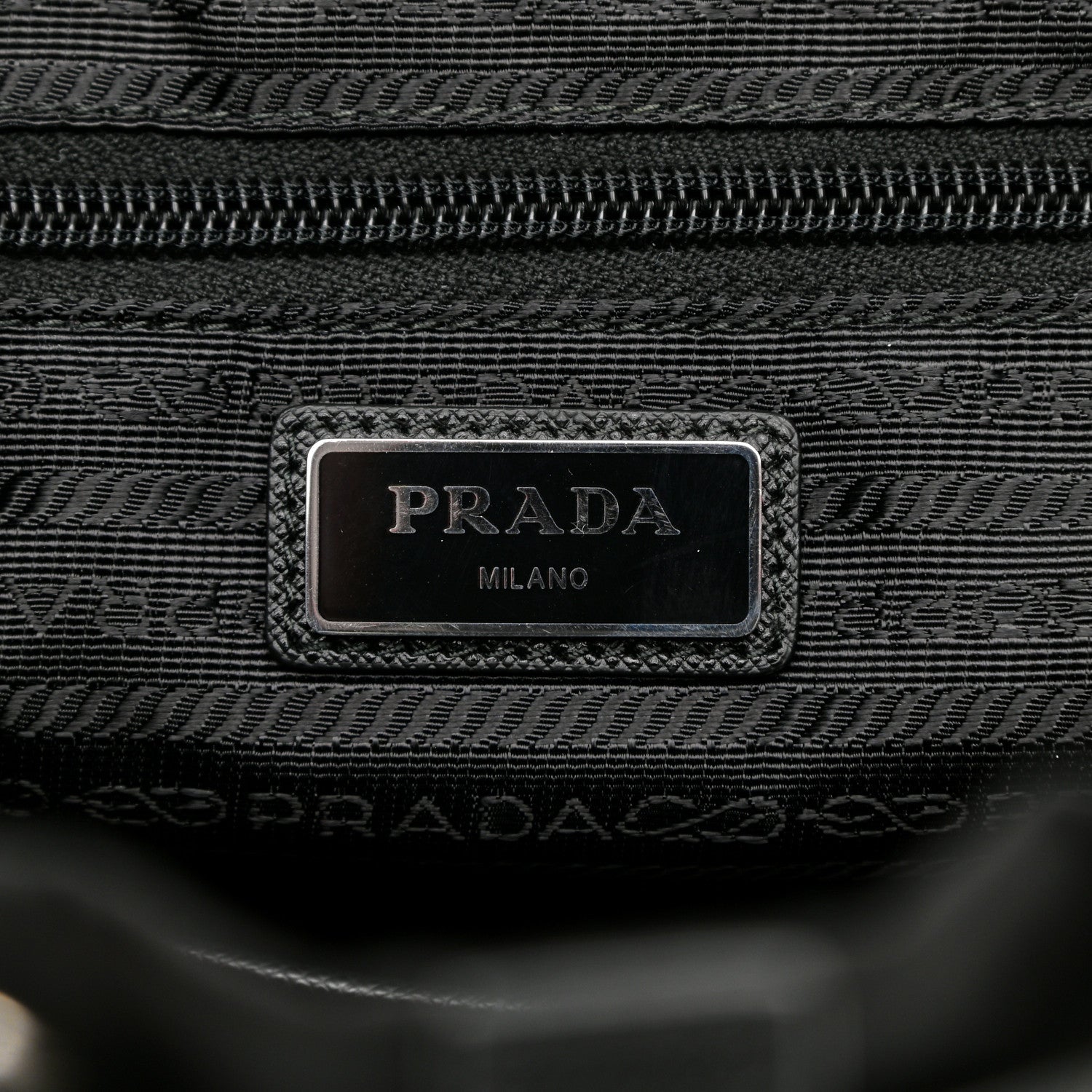 Prada Tessuto Nylon Saffiano Vela Quilted Backpack Black 6 of 10