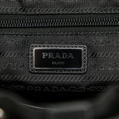 Prada Tessuto Nylon Saffiano Vela Quilted Backpack Black 6 of 10