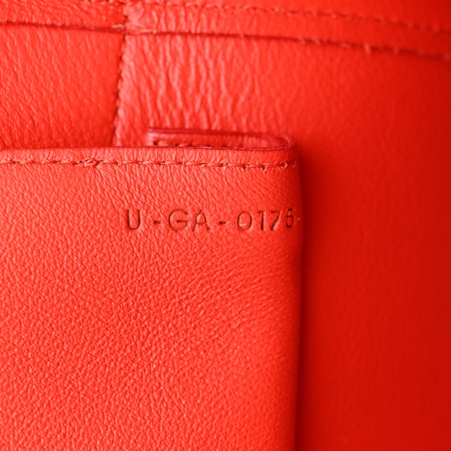 Elephant Calfskin Mini Tri-Color Belt Bag Vermillion