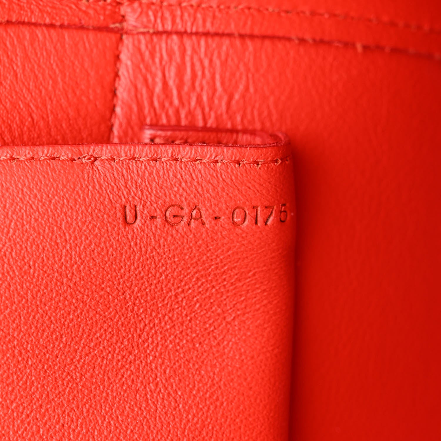 Celine Elephant Calfskin Mini Tri-Color Belt Bag Vermillion 7 of 13