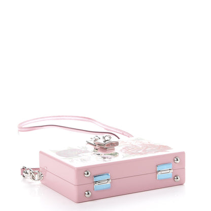 Dolce & Gabbana Acrylic Floral Print Dolce Box Clutch Pink 5 of 7